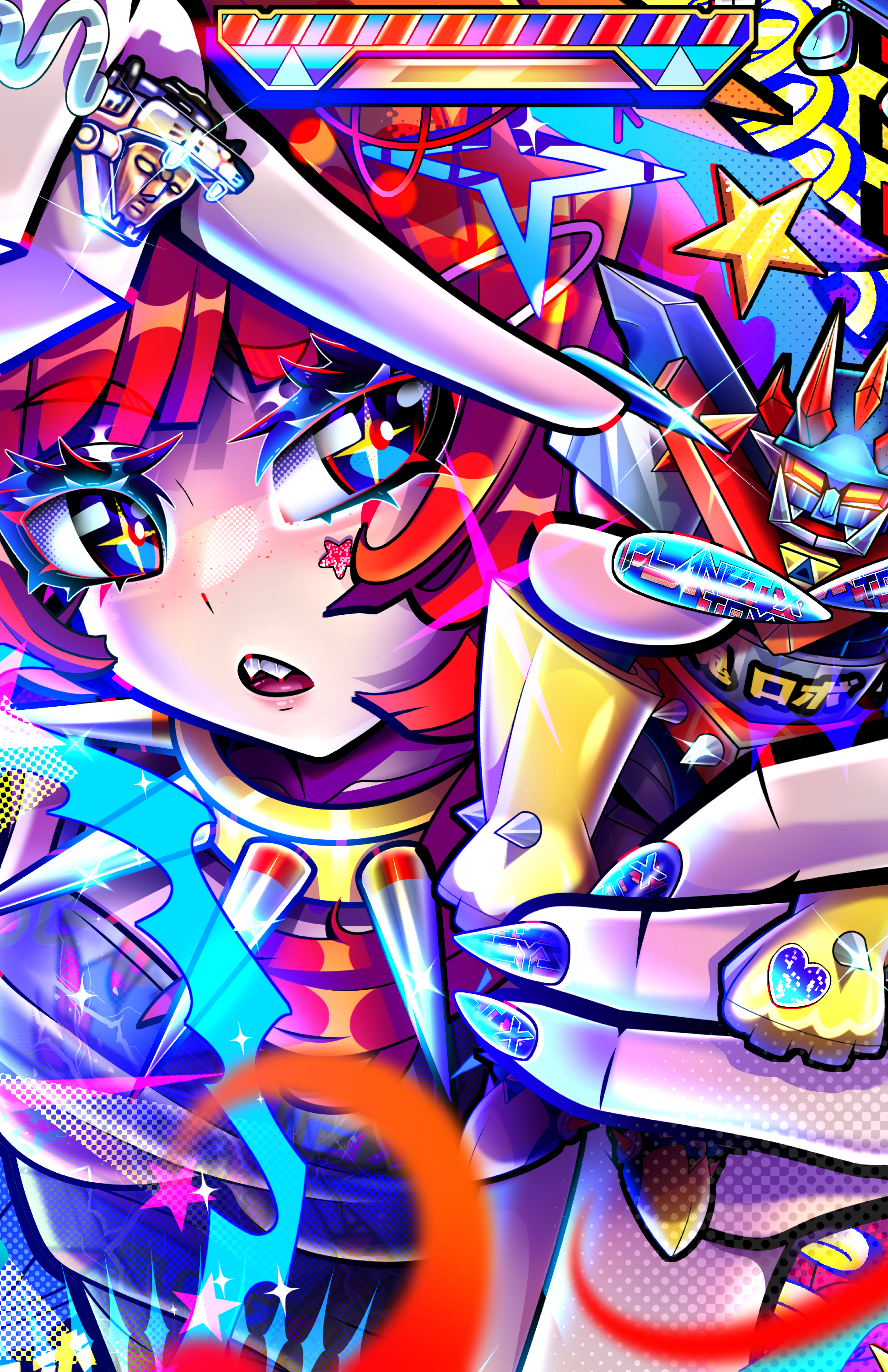 Upright robo grab poster